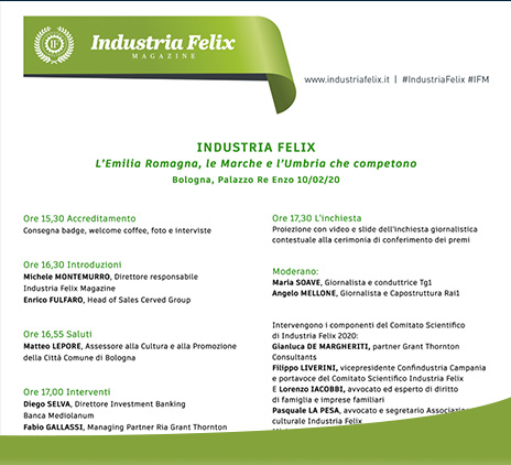 Premio Industria Felix 2020