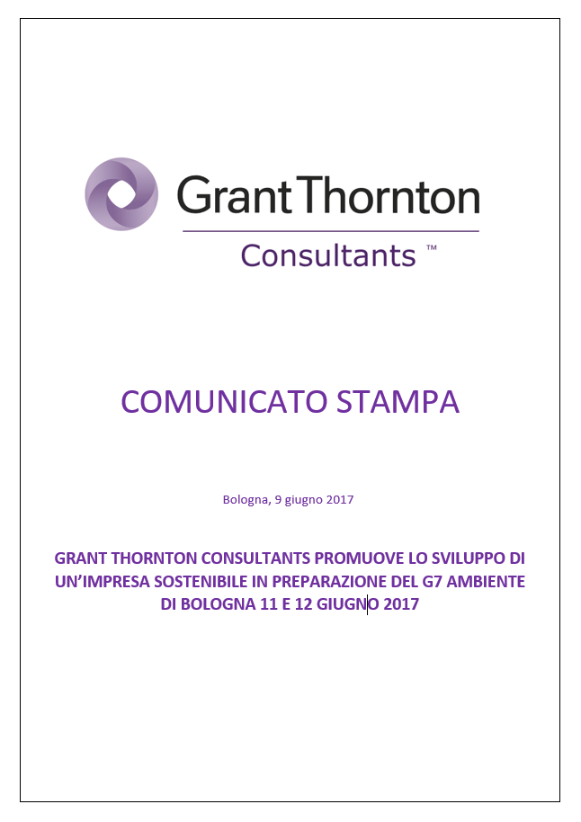 Cover Comunicato stampa