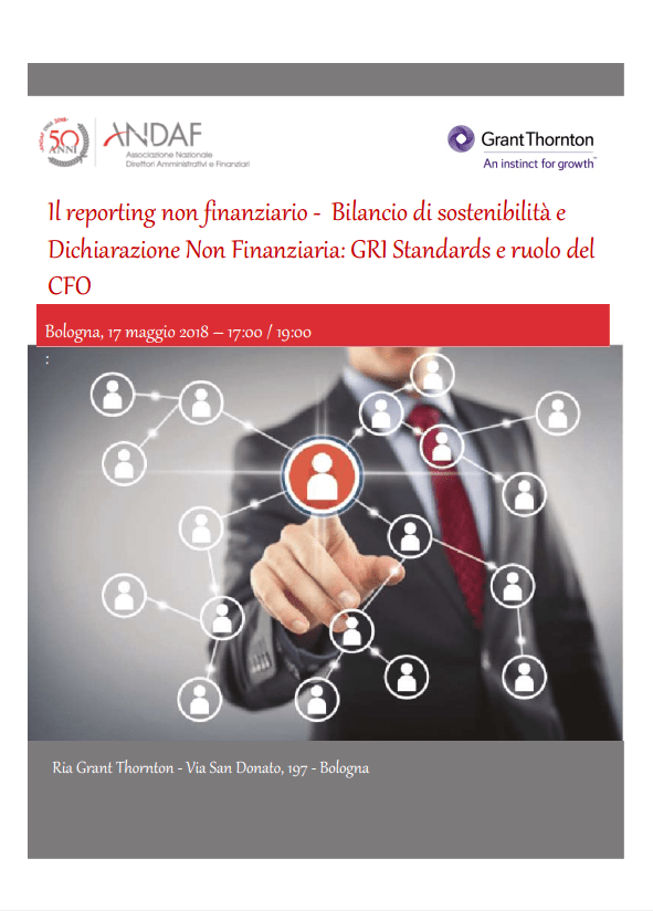 Locandina Workshop 2018 - Reporting non finanziario